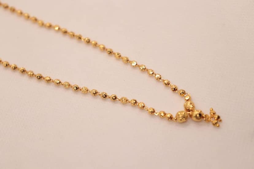 Gold Plated Mangalsutra Traditional Indian Necklace for Women view 3