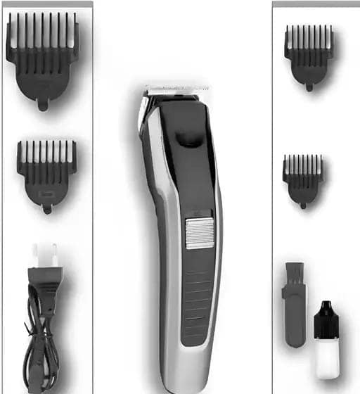 AT-538 Hair Clipper for Men, Black Silver Finish view 4