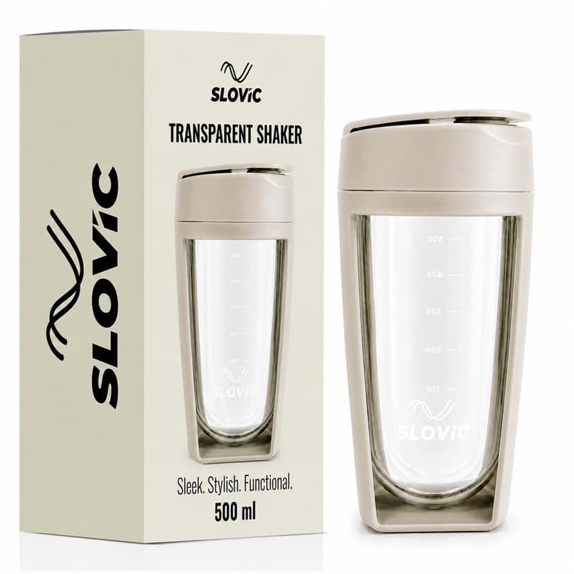 Slovic Transparent Shaker Grey - 500ml