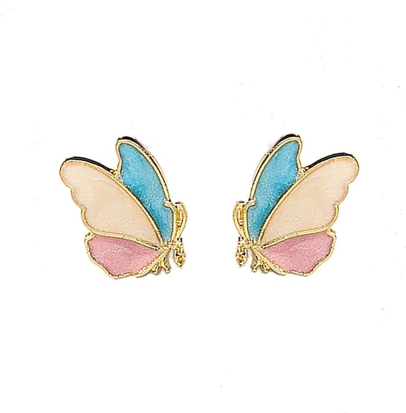 Vansh Pastel Butterfly Stud Earrings for Girls and Women