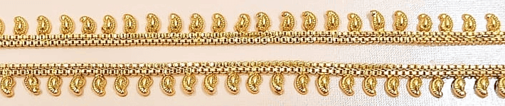 Gold Plated Traditional Indian Payal Anklet With Bells view 2