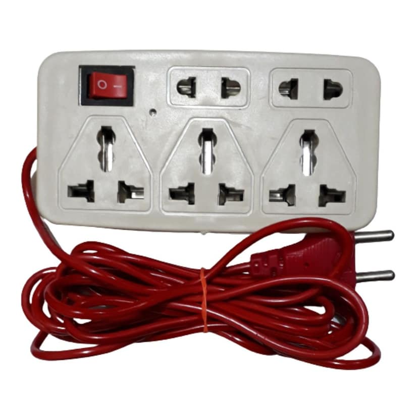 Extension Board 5IN1 with 3.33M Long Wire (Silcon) view 2