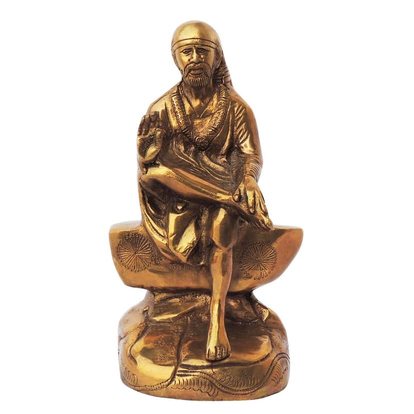 Brass Showpiece Sai Baba Statue (BSMAS752 D) view 2