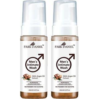 PARK DANIEL Men's Intimate Wash Maintain Ph Balance with Argan Oil Extract Pack 2 of 150ML (2 x 150 ml)