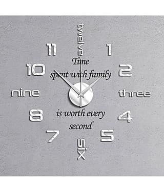 Shopper52 Circular Analog Wall Clock ( 60 x 60 cm )