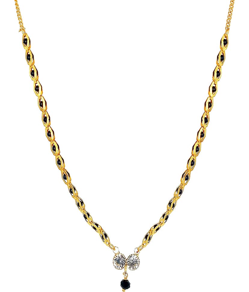 JIPPA - Golden Mangalsutra ( Pack of 1 ) view 2