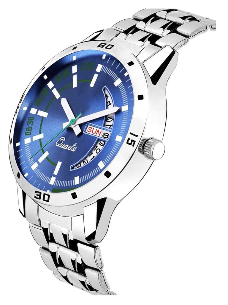 Blue Day Date Analog Watch for Men LR110 view 3