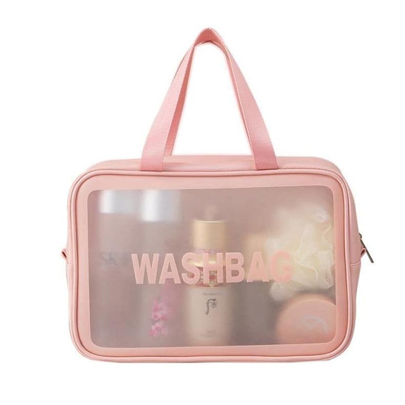 Big Zippered Cosmetic Pouch, Toiletry Bag for Cosmetics (1 Pc) view 4