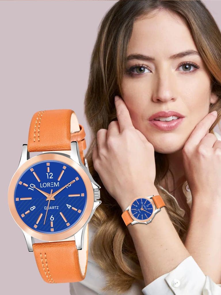 LOREM Classic Style Dial Analog Watch for Women-UF view 5