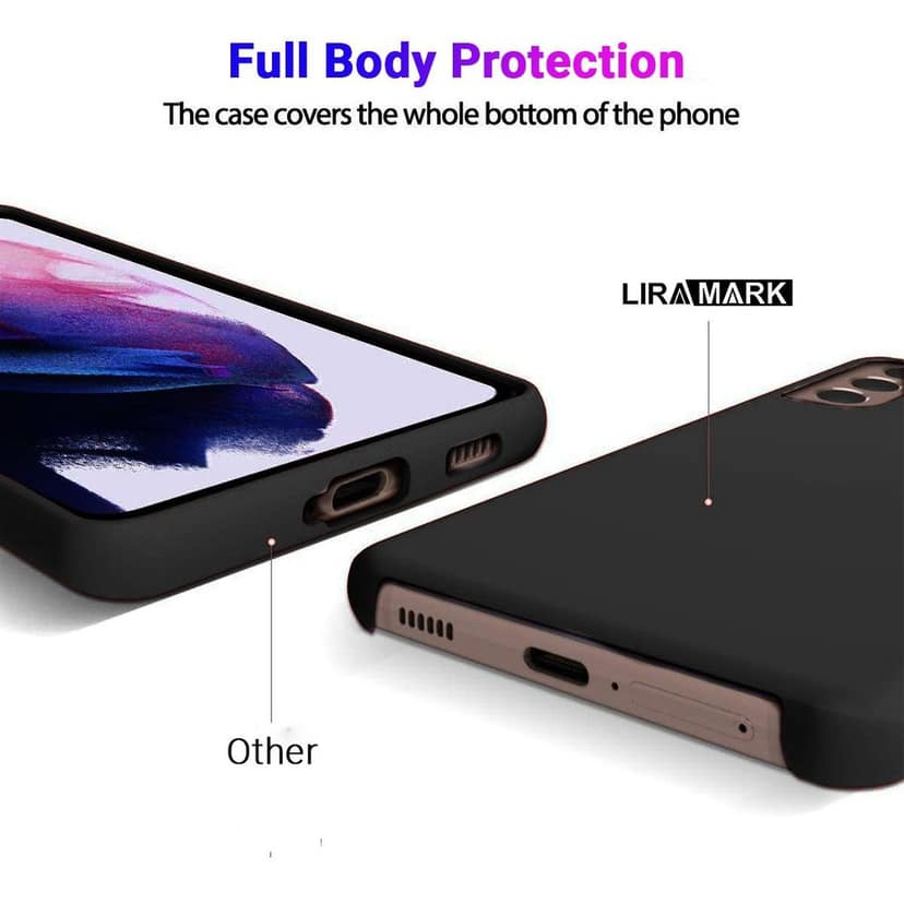 LIRAMARK Liquid Silicone Soft Back Cover Case for Samsung Galaxy S22 Plus (Red) view 4