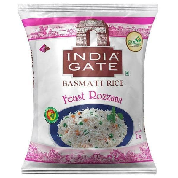 India Gate Feast Rozzana Basmati Rice 1 Kg