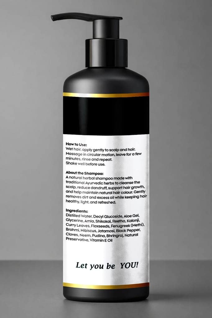 Herbal Vitality Shampoo 20+ Ayurvedic Herbs | Cleanse | Fortify | Revitalize - 500ml view 2