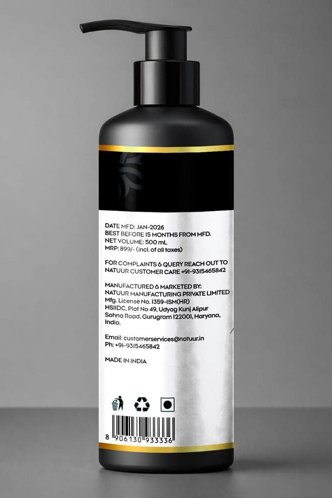 Herbal Vitality Shampoo 20+ Ayurvedic Herbs | Cleanse | Fortify | Revitalize - 500ml view 3