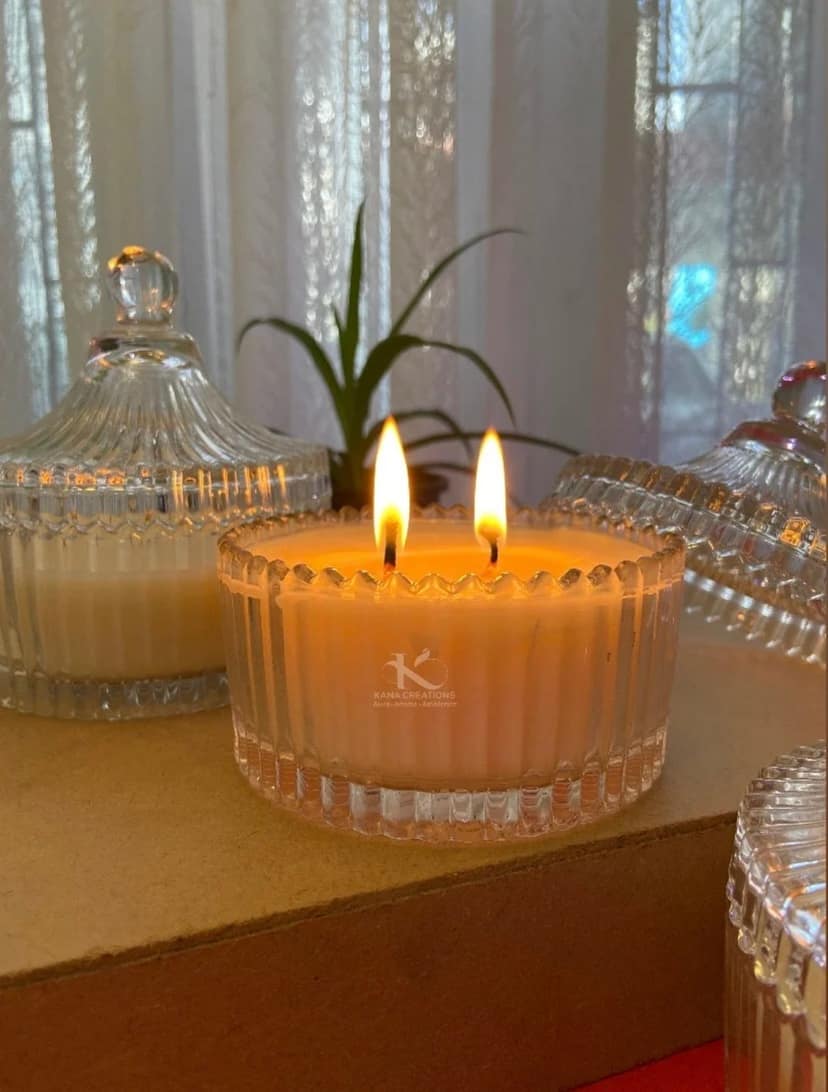 Vanilla Crystal Soy Candle