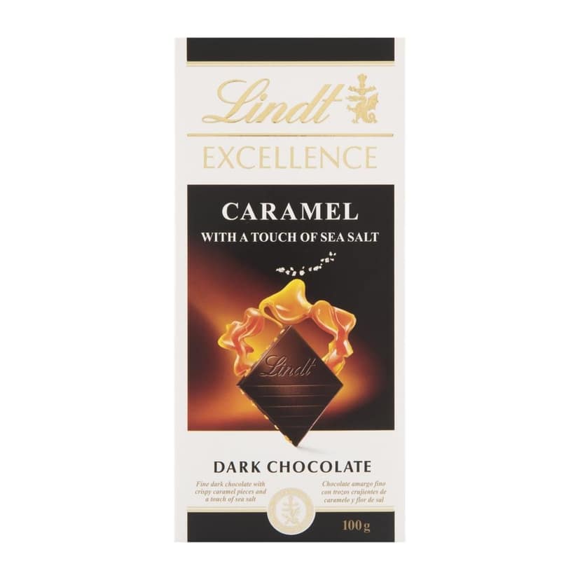 Lindt Excellence Caramel Dark Chocolate Bar, 100 gm