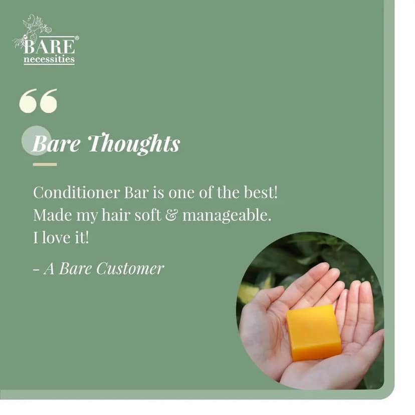 Bare Necessities Love is in the Hair Organic Conditioner Bar for Healthy Shiny Silky Smooth Hair view 6