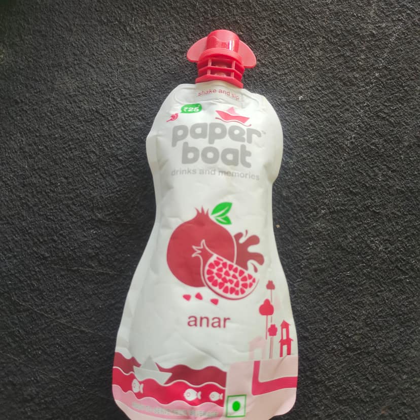 Paper boat anar pomegranate