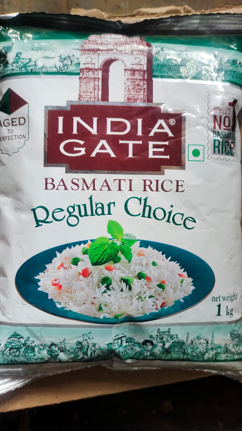 India gate basmati rice regular choice