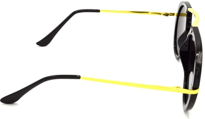 HRINKAR Unisex Pilot Sunglasses Silver & Golden Frame, Green & Pink Lens (Medium) - Pack of 2 view 5
