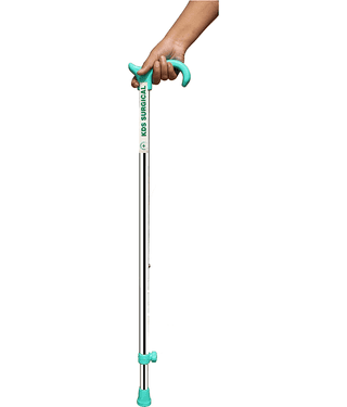 KDS SURGICAL 1 Leg Steel Height Adjustable Steel Walking Sticks