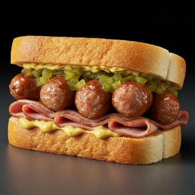 Pork Sausage Sandwich