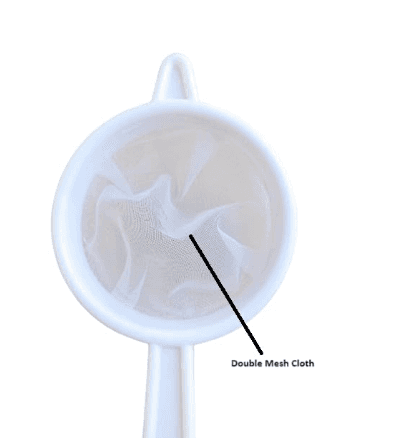 Plastic Double Mesh Tea Strainer, White, 8.5 cm view 4