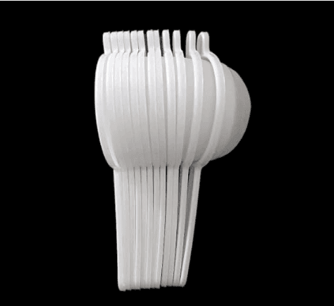 Plastic Double Mesh Tea Strainer, White, 8.5 cm view 6