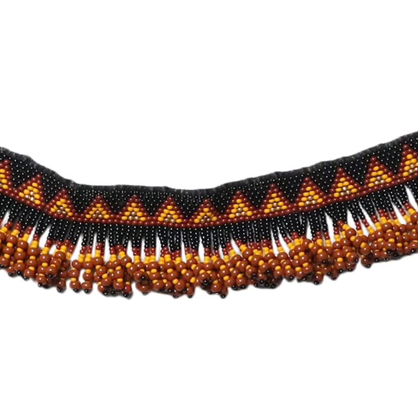 Garvi Gurjari (A Gujarat Govt Enterprise Black Beaded Choker Necklace Set for Women view 2