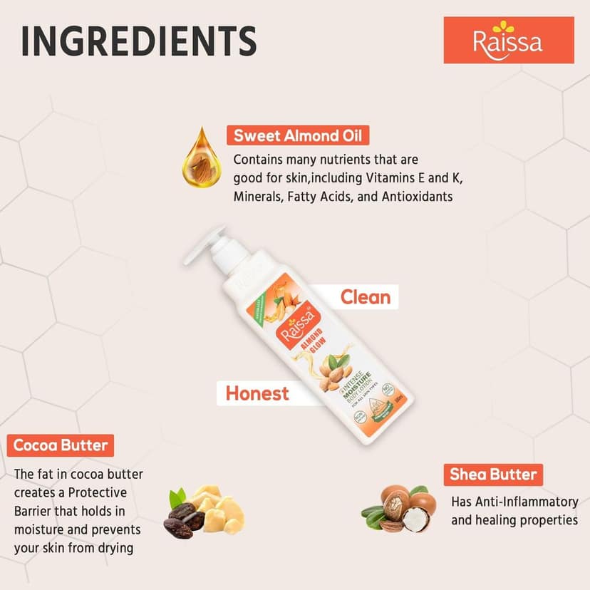 Raissa Body Lotion - Almond Glow, 100ml view 2