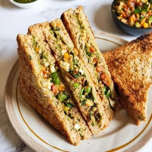 Paneer tomato sandwich