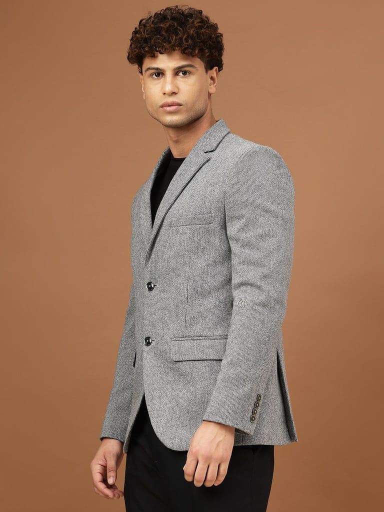 Richlook Men Blue Smart Fit Blazer view 2