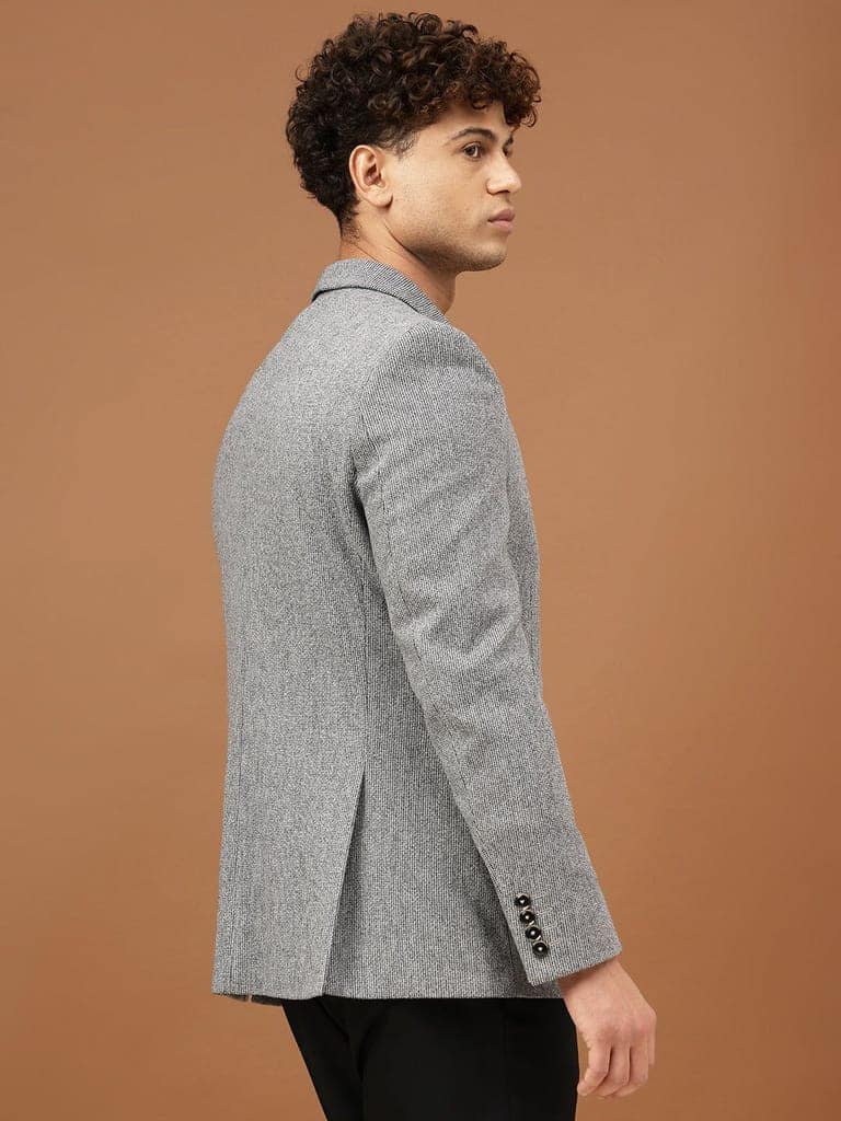 Richlook Men Blue Smart Fit Blazer view 6