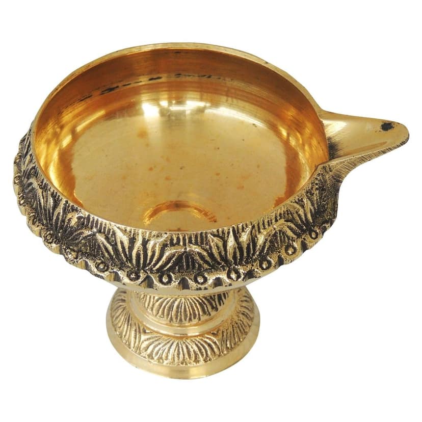 Brass Stand Kuber Deepak No. 6 (ZMAS194 H) view 3