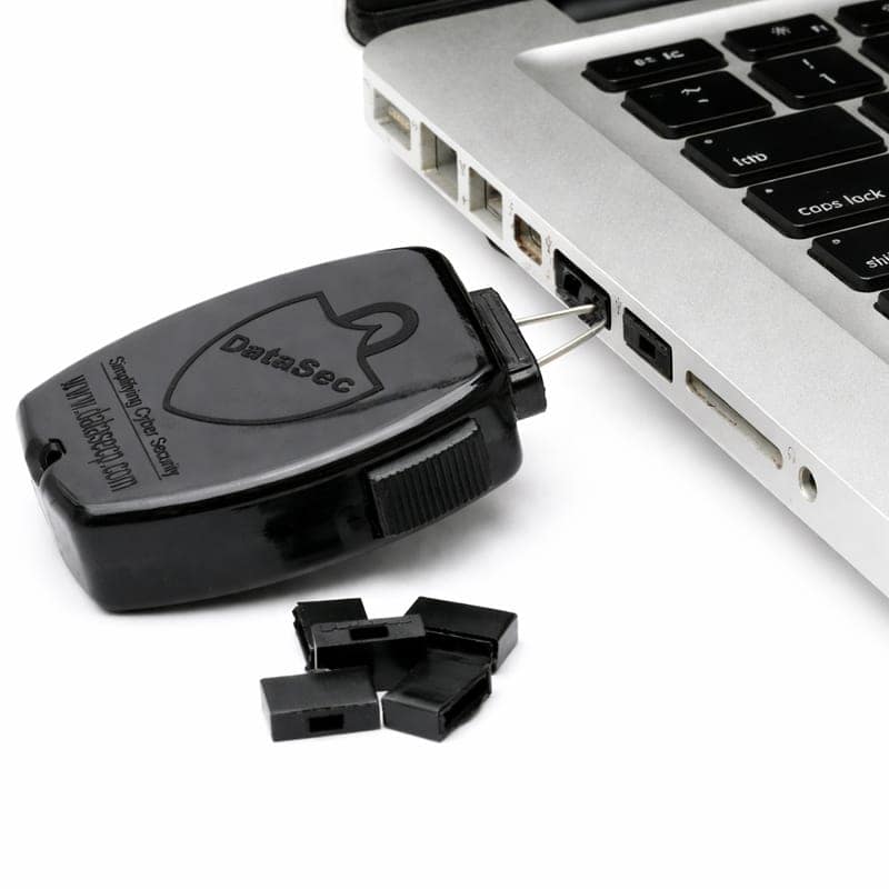 USB PORT BLOCKER WITH KEY PLASTIC 4+1 view 3