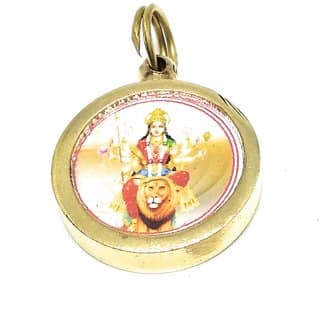 Ashtadhatu Maa Durga Beesa Yantra Locket With Mantra In Small Size For Solve All Your Problems In Your Life