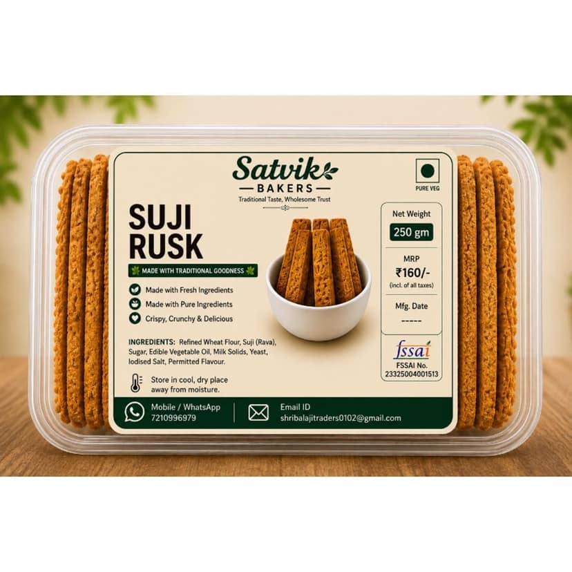 Suji Rusk and Dry Petha Combo - 500 gm view 2