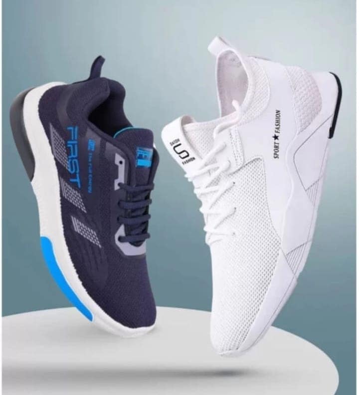 Blue and White latest fasion shoes