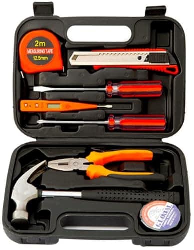 Novo 9 in 1Pcs Basic set, Home Screwdriver set For Women Men Students Kit,Set Box With Tools Included,Small Tool For Diy Kit,Household Repair,College Dorm Essentials (Gray) view 2