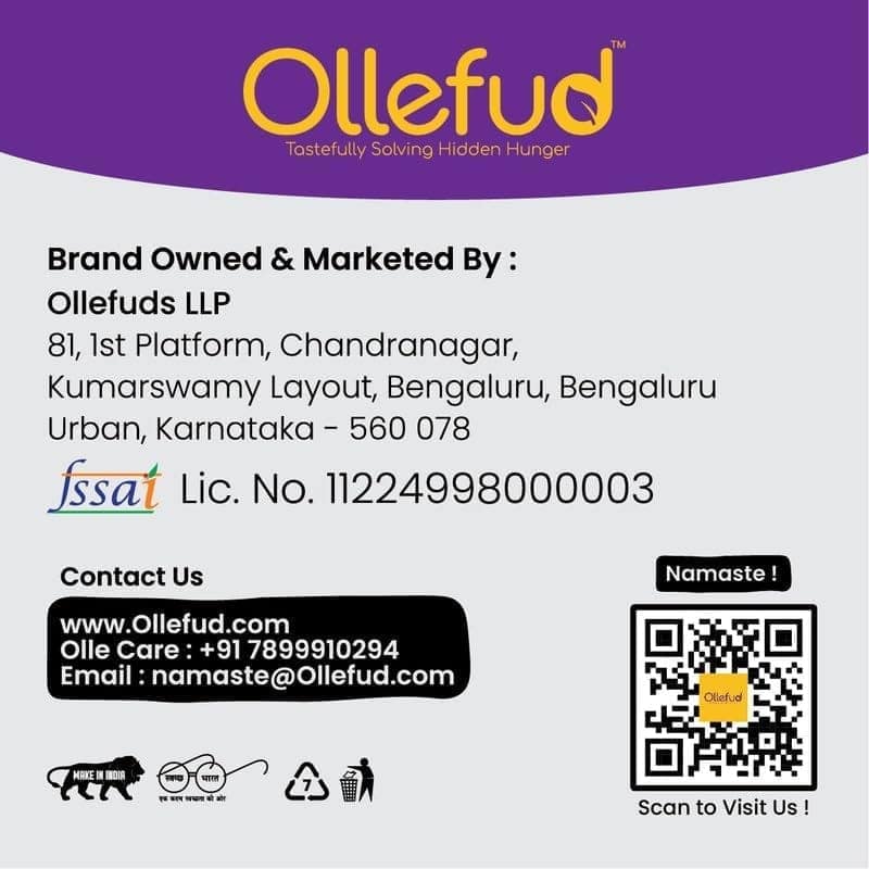 Ollefud Millet Roasted Flakes Combo | (Jowar 180g + Bajra 180g) | Unsweetened & Unsalted | Zero Oil & Maida | Naturally Low GI & Gluten Free | Pack of 2 |360g view 2