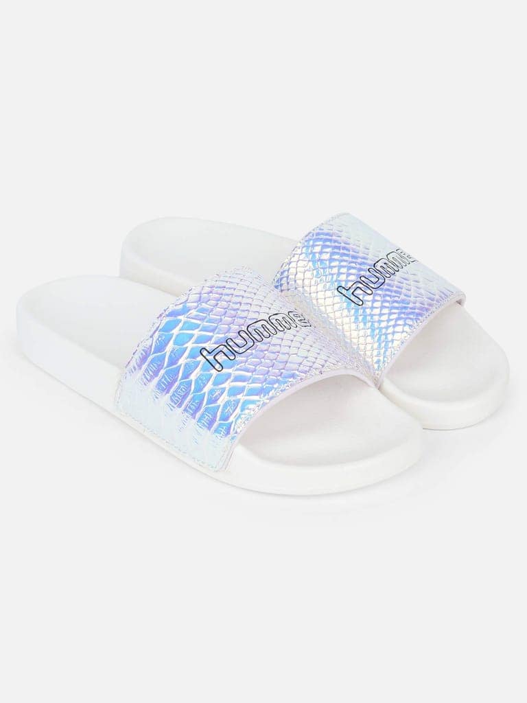Lumi Women White Slides view 3