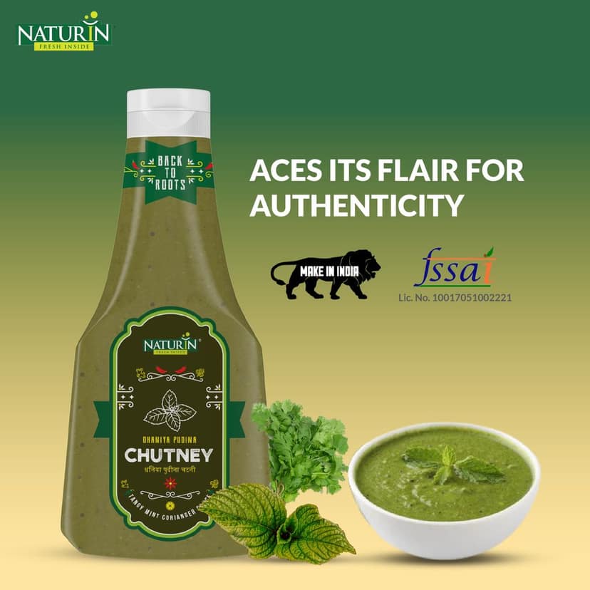 Naturin Dhaniya Pudina Chutney (Green Chatni) view 4