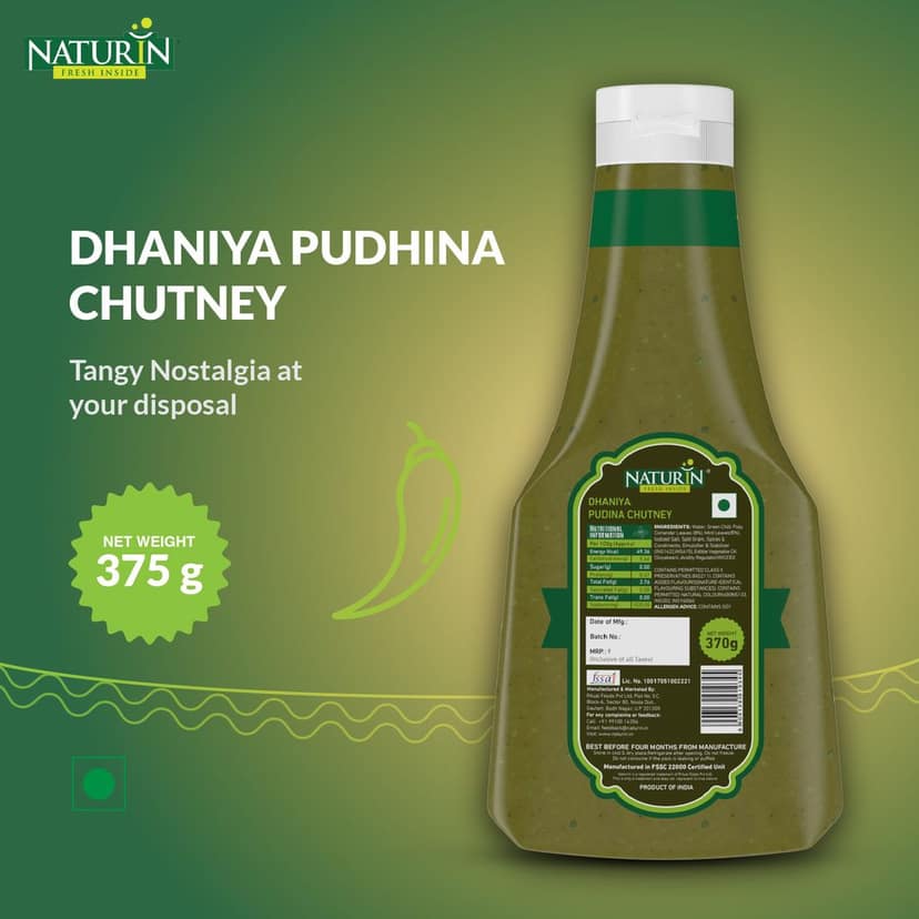 Naturin Dhaniya Pudina Chutney (Green Chatni) view 6