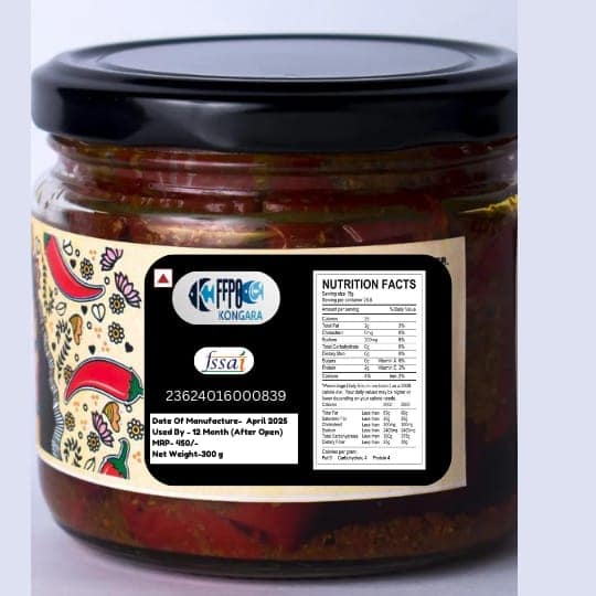 Kongara FFPO Fish Pickle - Taste of Tradition-300gm view 2