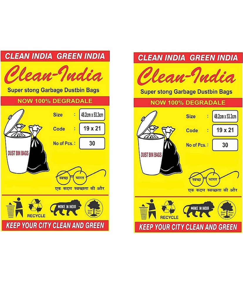C I Garbage Medium 60 pcs - 19X21 Disposable Garbage Trash Waste Dustbin Bags