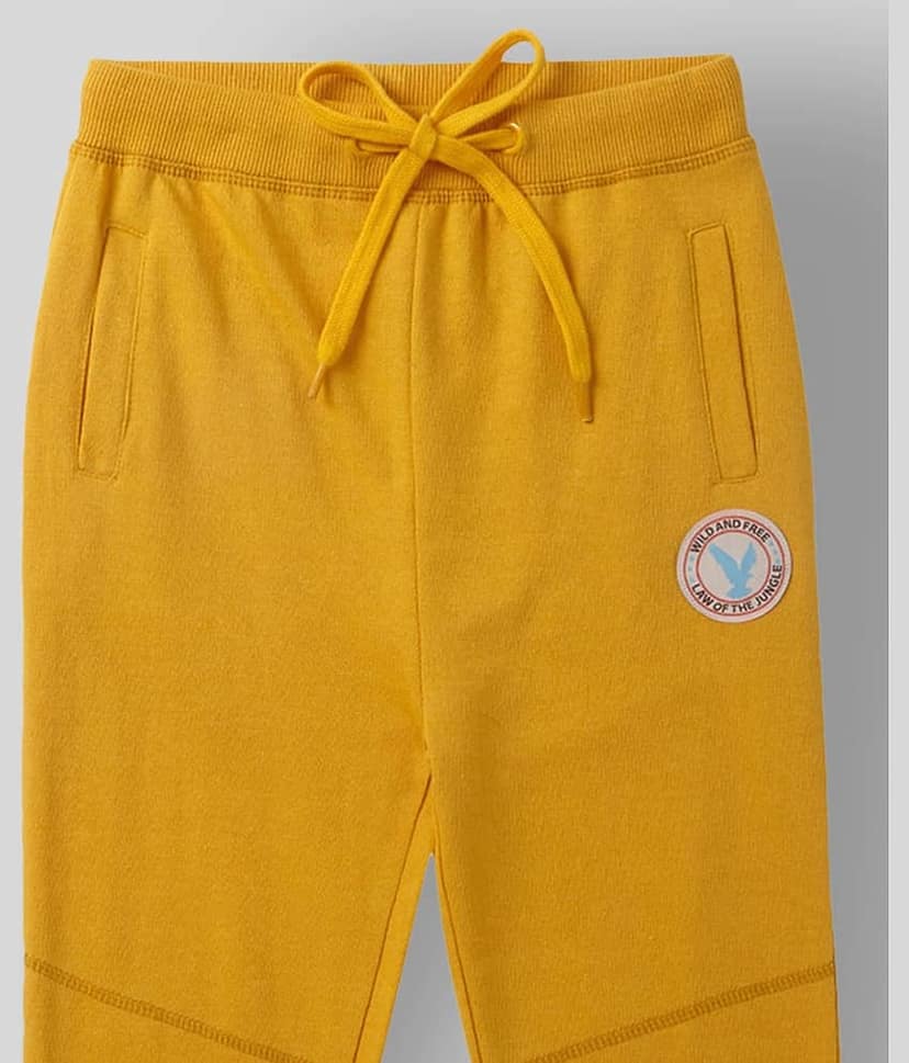 Cub Mcpaws Pack of 1 Boys Cotton Trackpant ( Yellow ) view 2