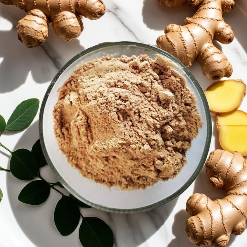 Gharnu Athanu - Premium Ginger Powder | 100g | Handmade, All Natural Sun-Dried Ginger Powder | Aromatic & Flavorful Spice for Cooking & Health view 3