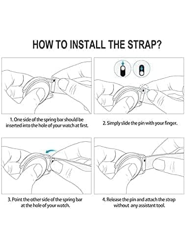 20MM Silicone Straps Compatible with Amazfit GTS 2 Mini, Amazfit Bip/Bip U/Pro/Lite, Bip S, Amazfit GTS/ 2/2e, Samsung Galaxy Watch 4/ Watch 5 All 20mm Compatible view 5