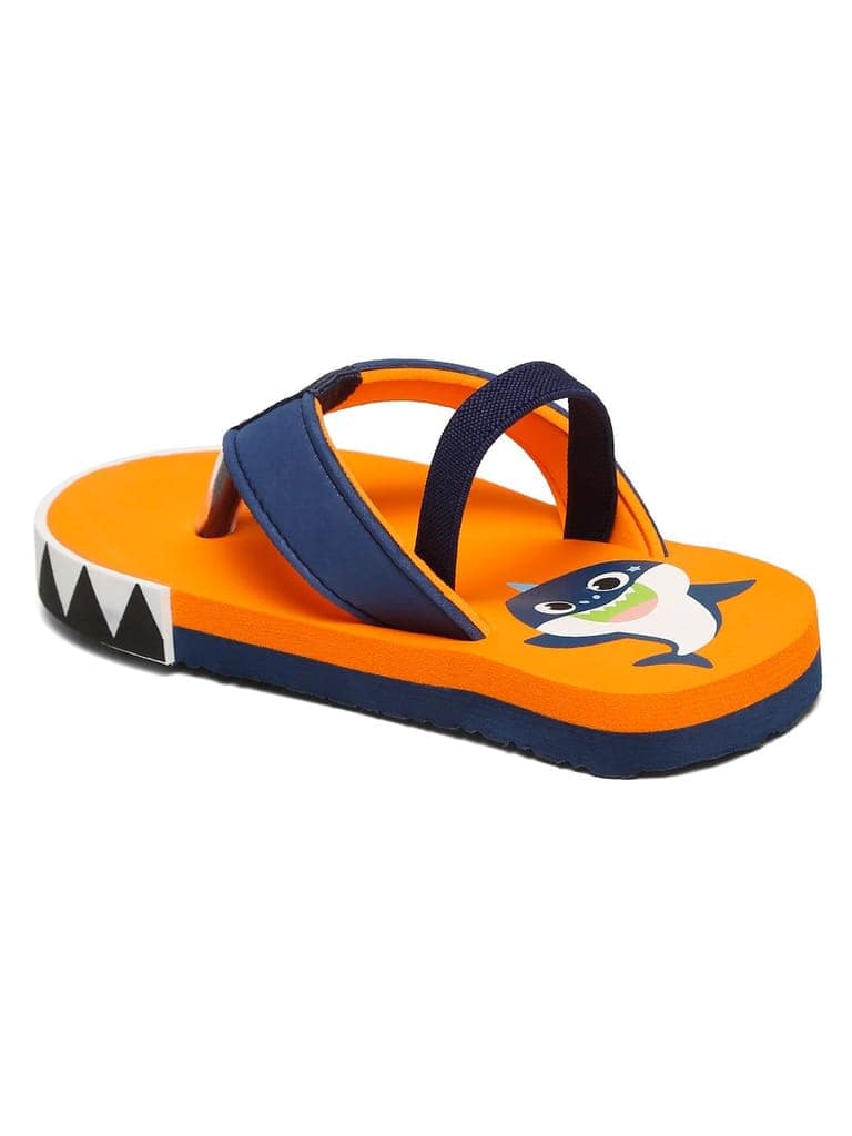 Premium Shark Flip-flops With Adjustable BackSupport - Orange (Unisex) view 6