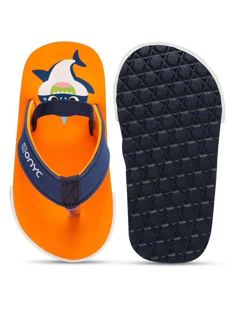 Premium Shark Flip-flops With Adjustable BackSupport - Orange (Unisex) view 7