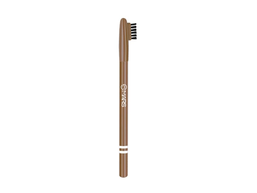 MARS Eyebrow Pencil With Spoolie, Long Lasting & Smudge Proof, High Pigmented Eyebrow Pencil 1.2 gm - Natural Brown view 2